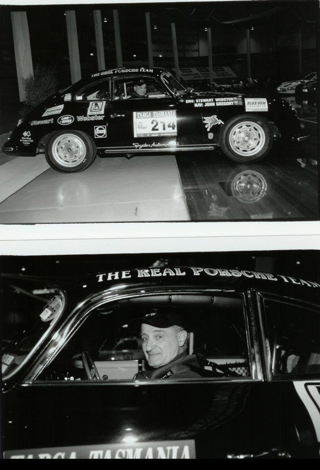 John at Targa Tasmania in 2001 with Stewart Webster